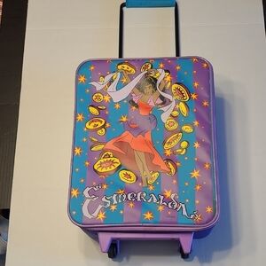 Vintage Disney The Hunchback Of Notre Dame Rolling Suitcase Bag Carry On